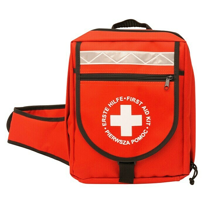 Leina-Werke Erste-Hilfe-Notfallrucksack (Mit Inhalt nach DIN 13169, Rot)