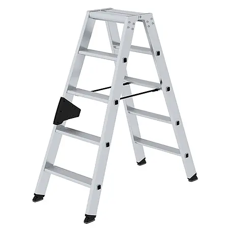 Munk  Stehleiter Stehleiter mit ergo-pad beidseitig begehbar 2x5 Stufen