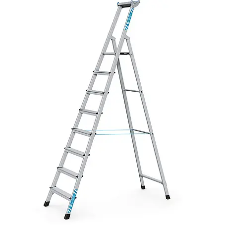 Zarges  Stehleiter genietete Stehleiter, eloxiert XLstep S 8 Stufen