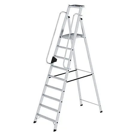 Munk  Stehleiter Aluminium-Stehleiter 9 Stufen