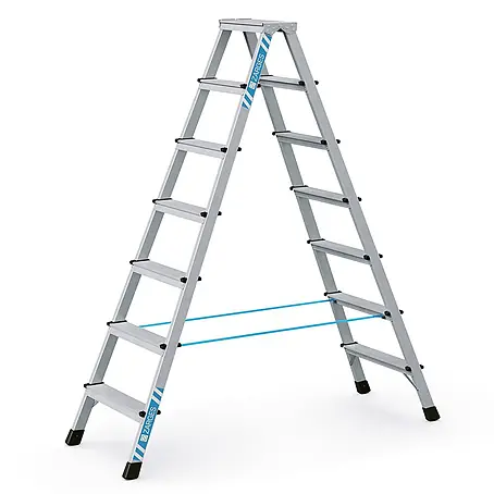 Zarges  Stehleiter genietete Stehleiter eloxiert XLstep B 2x7 Stufen