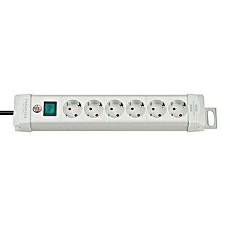 Brennenstuhl Premium-Line Steckdosenleiste (Anzahl Steckdosen Schuko: 8 Stk., Grau, Kabellänge: 3 m, IP20)