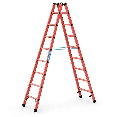 Zarges  Stehleiter Vollkunststoff-Sprossen-Stehleiter EFA B 2x8 Sprossen