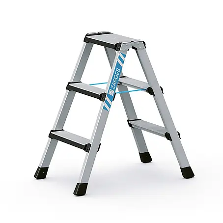 Zarges  Stehleiter Comfortstep B Stehleiter mit gepolsterter Stufen-Vorderkante 2x3 Stufen