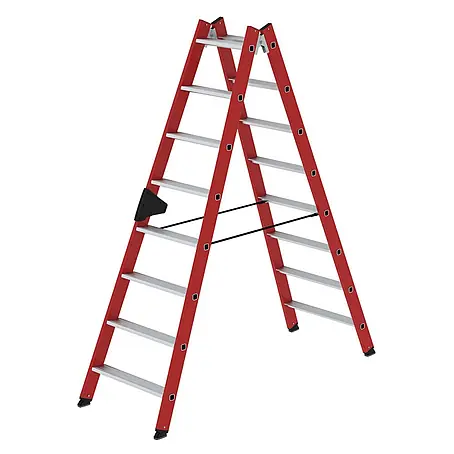 Munk  Stehleiter Kunststoff-Stehleiter 2x8 Stufen