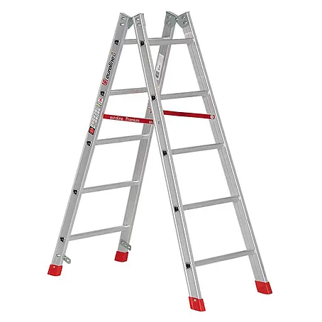Euroline  Stehleiter Premium 305 Sprossenstehleiter 2x5 Sprossen