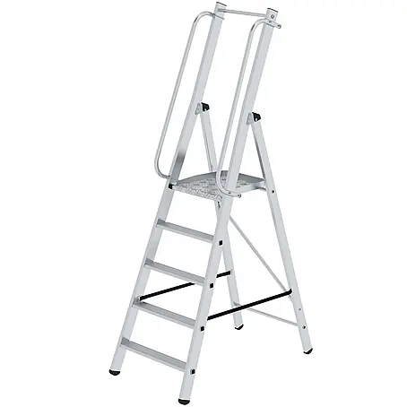 Munk  Stehleiter ML Bauleiter Aluminium-Stufenstehleiter 5 Stufen