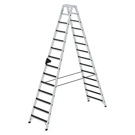 Munk  Stehleiter Stehleiter beidseitig begehbar mit clip-step R13 2x14 Stufen