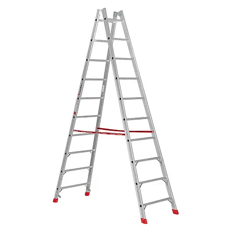 Euroline  Stehleiter Premium 305 Sprossenstehleiter 2x10 Sprossen
