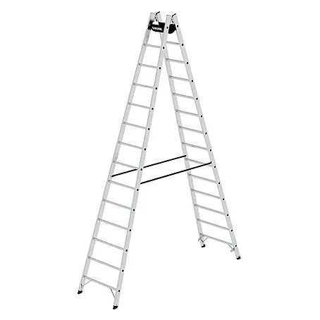 Munk  Stehleiter Sprossenstehleiter 2x14 Sprossen