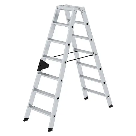 Munk  Stehleiter Stehleiter mit ergo-pad beidseitig begehbar 2x7 Stufen