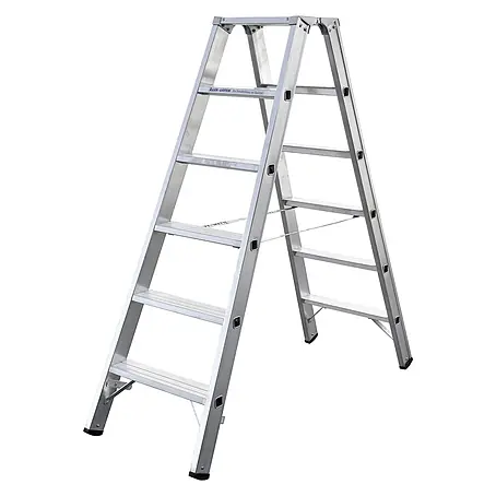Iller Leiter  Stehleiter Stufensteh mit 2x6 Stufen 2,95m AH