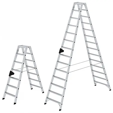 Munk  Stehleiter Stehleiter mit ergo-pad beidseitig begehbar 2x6 Stufen