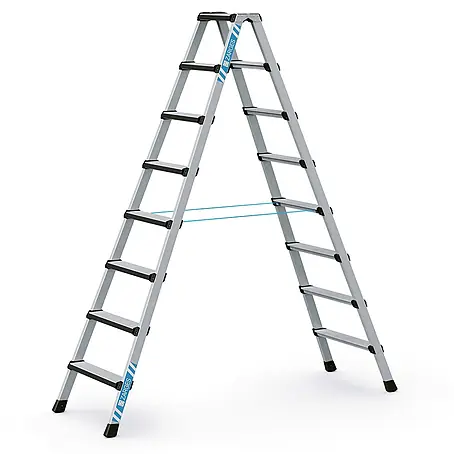 Zarges  Stehleiter Comfortstep B Stehleiter mit gepolsterter Stufen-Vorderkante 2x8 Stufen