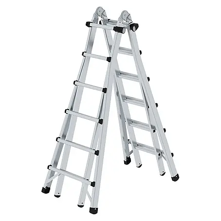 Munk  Stehleiter Gelenk-Teleskopleiter 4x6 Sprossen