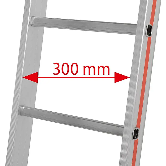 Hymer Seilzugleiter Seilzugleiter 2x16 Sprossen - Arbeitshöhe: 8.780 m, Aluminium - Aluminiumleiter mit 300 mm Sprossenabstand.