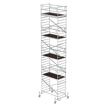 Munk  Rollgerüst Rollgerüst mit Doppelplattform 1,35x2,45m Plattform, 11,35m AH