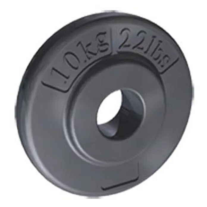 Zarges Rollgerüst Balastgewicht Scheibe 10kg -  - Schwarze, runde 10kg (22lbs) Hantelscheibe für Lang- oder Kurzhanteln.