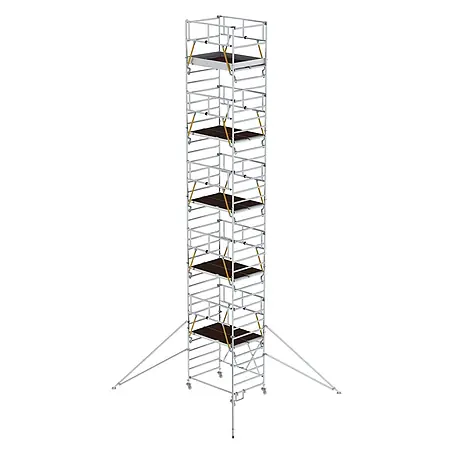 Munk  Rollgerüst Klappgerüst SG 1,35x2,45m mit Ausleger und Sicherheitsgeländer 11,89m AH