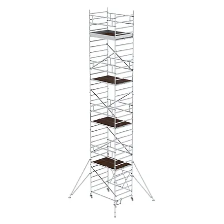 Munk  Rollgerüst Klappgerüst 1,35x1,80m Plattform, 10,80m Arbeitshöhe