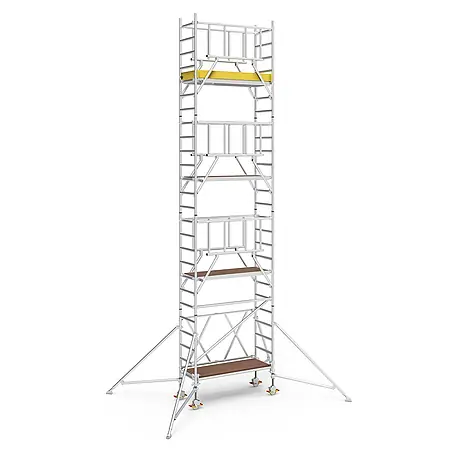 Iller Leiter  Rollgerüst Klappgerüste mit Sicherheitsaufbau 0,75x1,80m | 8,50 m AH