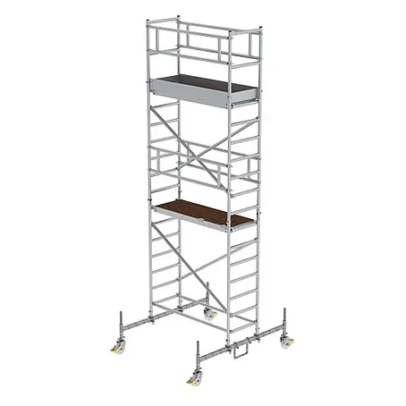 Munk  Rollgerüst Rollgerüst mit Fahrbalken 0,75x1,80m Plattform 6,45m AH