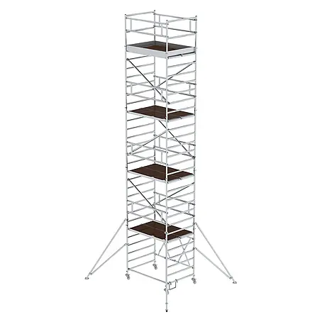 Munk  Rollgerüst Klappgerüst 1,35x1,80m Plattform, 9,80m Arbeitshöhe