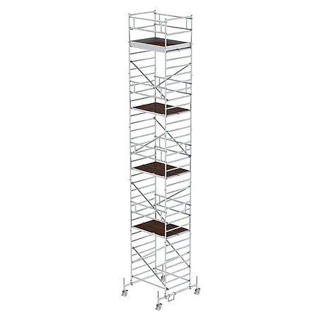MUNK Rollgerüst mit Doppelplattform 1,35x1,80m Plattform, 11,35m AH