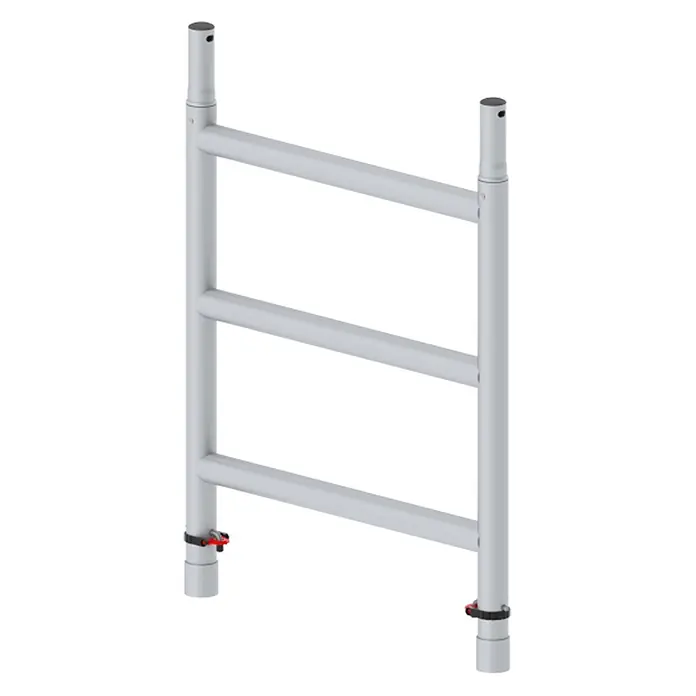 Altrex Rollgerüst Aufbaurahmen RS TOWER 5 schmal 0,75m Breite 3 Sprossen -  - Hellgraues Gerüstbauteil aus Metall mit drei Querstreben und modularen Verbindungen.