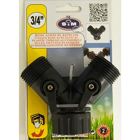 Conector en Y para riego