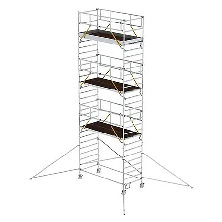 MUNK Rollgerüst SG mit Doppelplattform 1,35x3,00m und Ausleger 9,55m AH