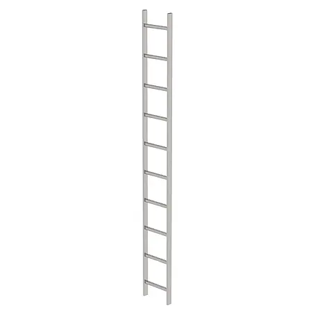 Munk  Steigleiter Schachtleiter aus Edelstahl 300mm breit 10 Sprossen 2,80m lang