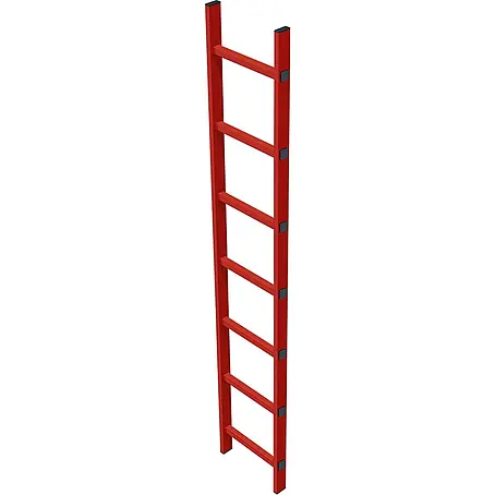 Zarges  Steigleiter Schachtleiter 400mm lichte Breite GFK, 7 Sprossen