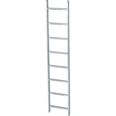 Zarges  Steigleiter Schachtleiter 400mm lichte Breite 5 Sprossen Stahl verzinkt