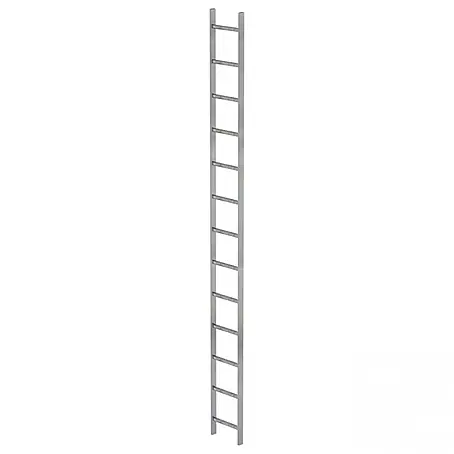 Munk  Steigleiter Schachtleiter Stahl verzinkt 300mm breit 13 Sprossen 3,64m lang