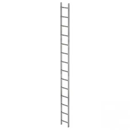 Munk  Steigleiter Schachtleiter Stahl verzinkt 300mm breit 14 Sprossen 3,92m lang