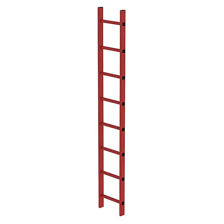 Munk  Steigleiter Schachtleiter aus GFK 300mm breit 8 Sprossen 2,24m lang