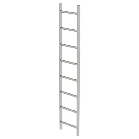Munk  Steigleiter Schachtleiter aus Edelstahl 400mm breit 8 Sprossen 2,24m lang