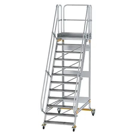 Munk  Treppenpodest Plattformtreppe fahrbar 60° Stufenbreite 1000mm 12 Stufen
