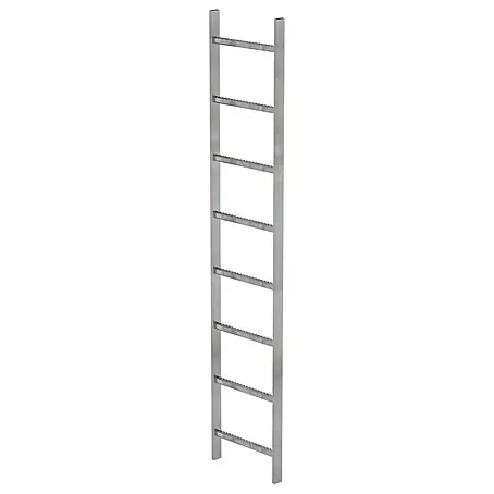 Munk  Steigleiter Schachtleiter Stahl verzinkt 400mm breit 8 Sprossen 2,24m lang