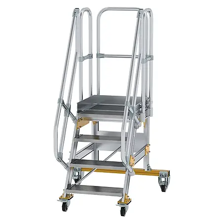 Munk  Treppenpodest Plattformtreppe fahrbar 60° Stufenbreite 600mm 4 Stufen