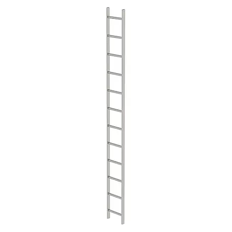 Munk  Steigleiter Schachtleiter aus Edelstahl 300mm breit 12 Sprossen 3,36m lang