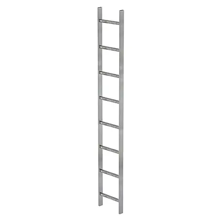 Munk  Steigleiter Schachtleiter Stahl verzinkt 300mm breit 8 Sprossen 2,24m lang