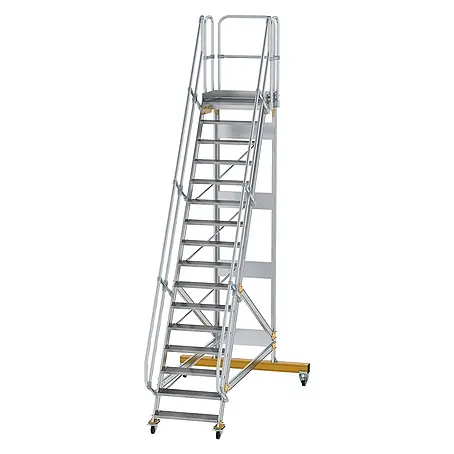 Munk  Treppenpodest Plattformtreppe fahrbar 60° Stufenbreite 800mm 16 Stufen