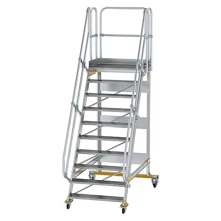 Munk  Treppenpodest Plattformtreppe fahrbar 60° Stufenbreite 1000mm 10 Stufen