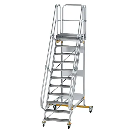 Munk  Treppenpodest Plattformtreppe fahrbar 60° Stufenbreite 800mm 11 Stufen