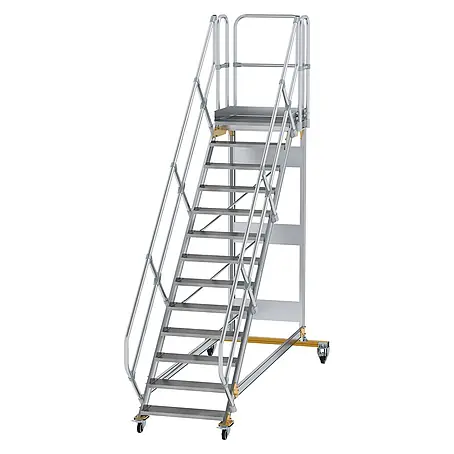 Munk  Treppenpodest Plattformtreppe fahrbar 45° Stufenbreite 800mm 13 Stufen