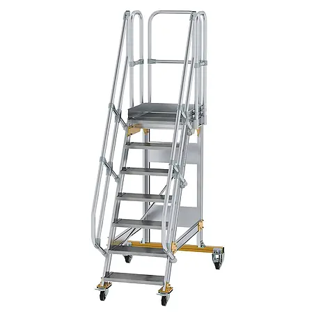 Munk  Treppenpodest Plattformtreppe fahrbar 60° Stufenbreite 600mm 7 Stufen