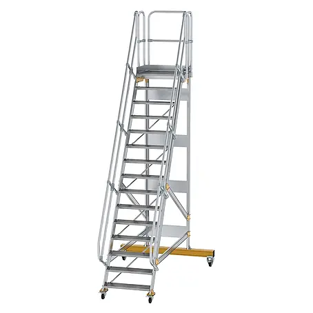 Munk  Treppenpodest Plattformtreppe fahrbar 60° Stufenbreite 800mm 15 Stufen