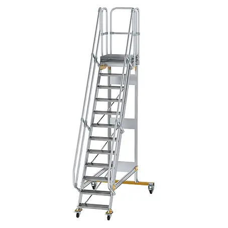 Munk  Treppenpodest Plattformtreppe fahrbar 60° Stufenbreite 600mm 12 Stufen